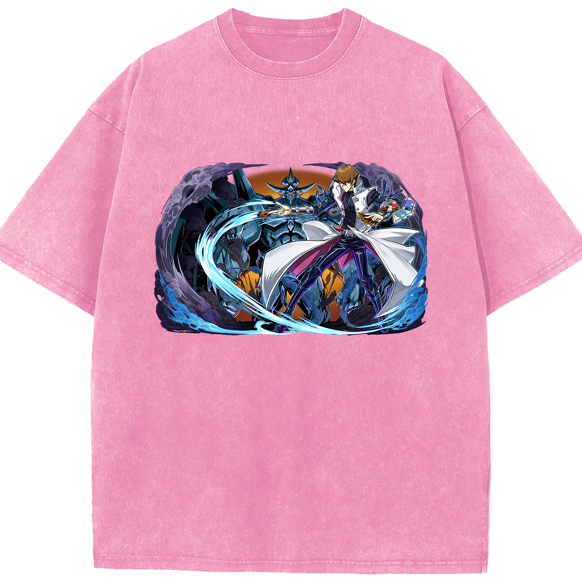 （画像用） 遊☆戯☆王 Yu-Gi-Oh! 綿100% ヴィンテージ風 半袖Tシャツ（フロントプリント）